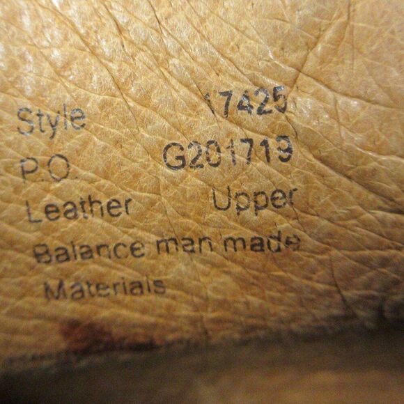 ARIAT Croc Embossed Brown Leather Ankle Boots Womens Sz 8.5 Shoes 17425 Bootie - Picture 10 of 12